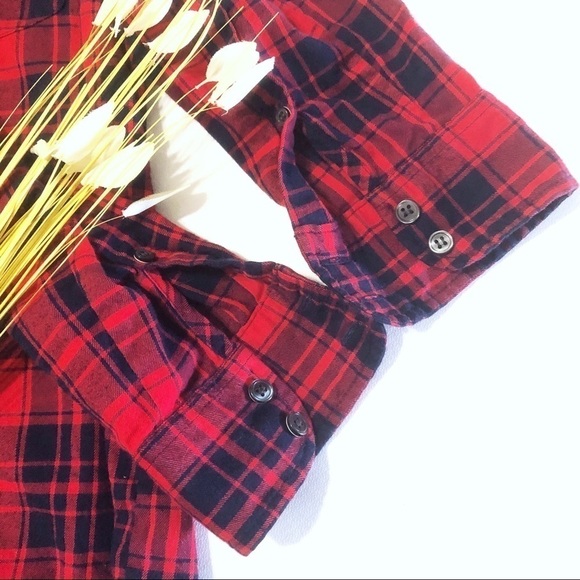 J CREW FACTORY Boy Fit Plaid Shirt - Picture 4 of 6